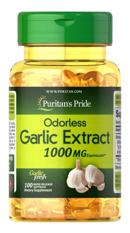 Puritan's Pride Odorless Garlic Extract Capsules 1000 Mg